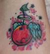 Cherry foot tat tattoo