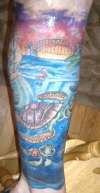 leg sleeve complete tattoo