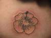 lower back flower tattoo
