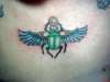 scarab beetle on my chest tattoo