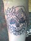 skull bride tattoo