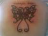 tribal butterfly tattoo