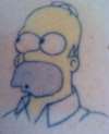 Homer Simpson tattoo