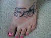 Just got my nickname tattoed on my foot. tattoo