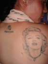 Marilyn Monroe portrait tattoo