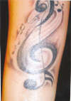 Music Notes tattoo