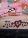 My Meow tattoo