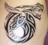Tribal Bull / Taurus and Snake tattoo