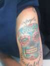 day of the dead skull tattoo