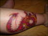 dragon on calf tattoo