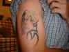 tribal wolf tattoo