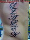 letters tattoo