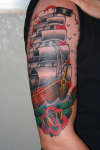 pirate ship tattoo