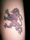 rampant lion tattoo