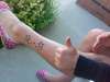 Ankle star tattoo tattoo