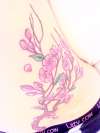 Apple blossom tattoo