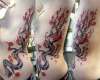 Cherry Blossom Side Piece tattoo
