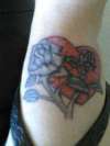Hearts & Flowers tattoo