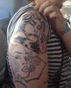 Lichenstein's Drowning Girl/ Pop Art tattoo! tattoo