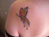 Margo's butterfly tattoo