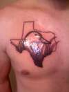 My Texas Duckhead on my chest tattoo