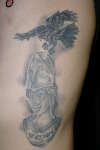 Raven & Bust of Pallas tattoo