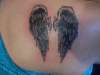 angel wings on shoulder  rate me please tattoo