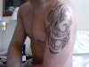 Hawaiian style tattoo