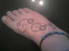 foot stars tattoo
