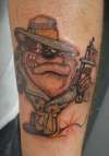 my taz tattoo on my arm