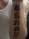 name tattoo