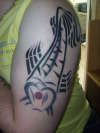 tribal koi carp tattoo