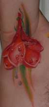 Armpit Flower tattoo