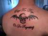 Avenged Sevenfold deathbat and lyrics. tattoo