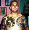 Chest and Half sleeves tattoo