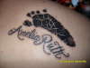 Footprint tattoo