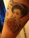 Geisha lady tattoo