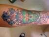 Old School Sugar Skull tattoo