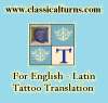 Online Latin Translator tattoo