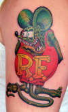 Rat Fink tattoo