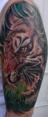 Roaring Tiger tattoo