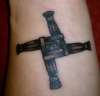 St Brigid's Cross tattoo