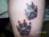 Wolf prints tattoo
