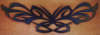 DA tribal butterfly tattoo