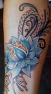 lotus and paisley tattoo