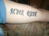 never quit tattoo