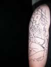 sleeve top half tattoo