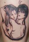 Anime Guys Hugging tattoo
