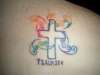 Baptismal Cross tattoo