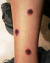 GUN SHOTS tattoo